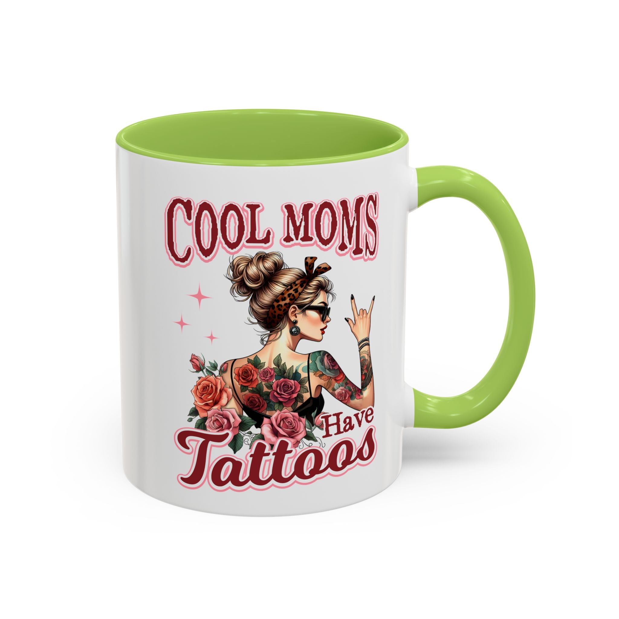 Cool Moms Have Tattoos Coffee Mug — Accent 11/15oz