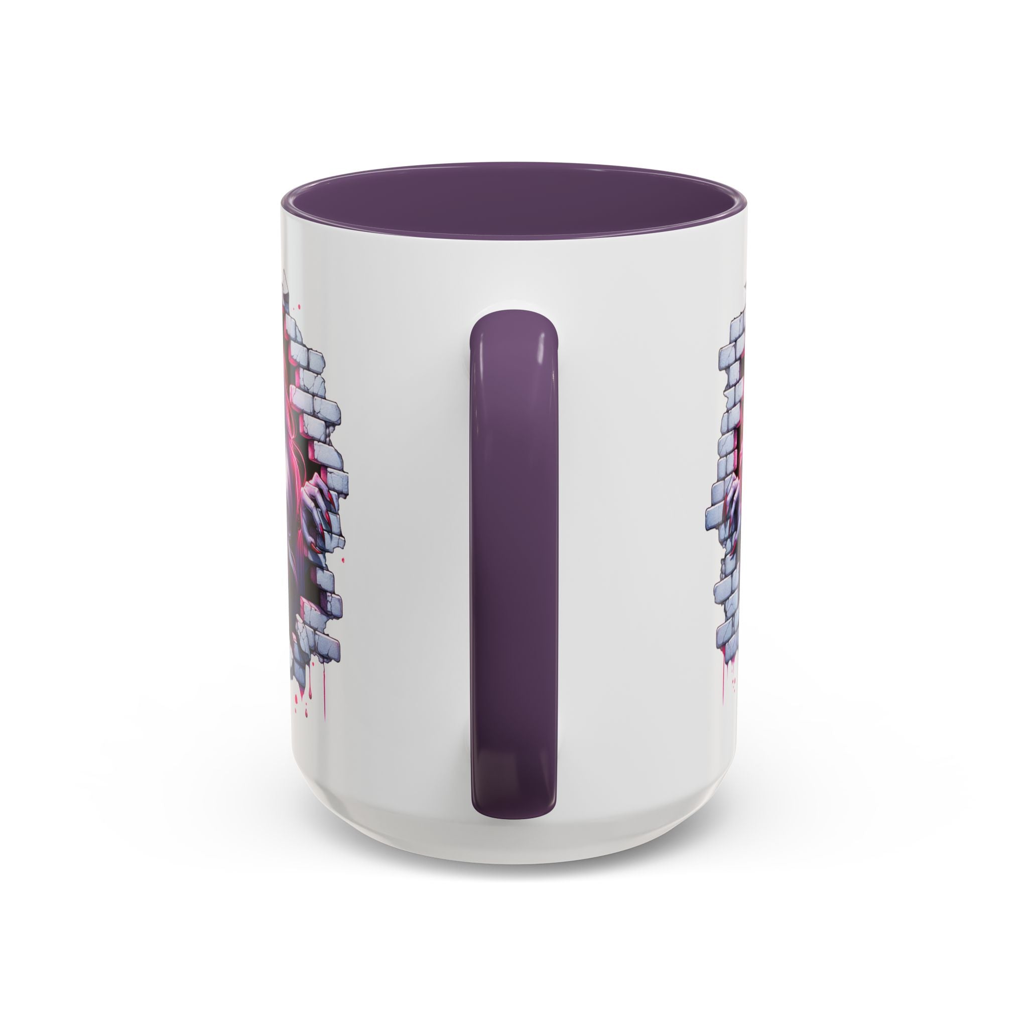 Vampire Wall Art Coffee Mug - Gothic,  Perfect Gift for Halloween, Unique Art Mug, Monster Mug, Fantasy Drinkware