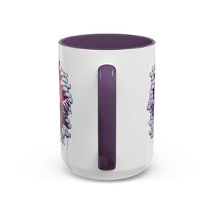 Vampire Wall Art Coffee Mug - Gothic,  Perfect Gift for Halloween, Unique Art Mug, Monster Mug, Fantasy Drinkware
