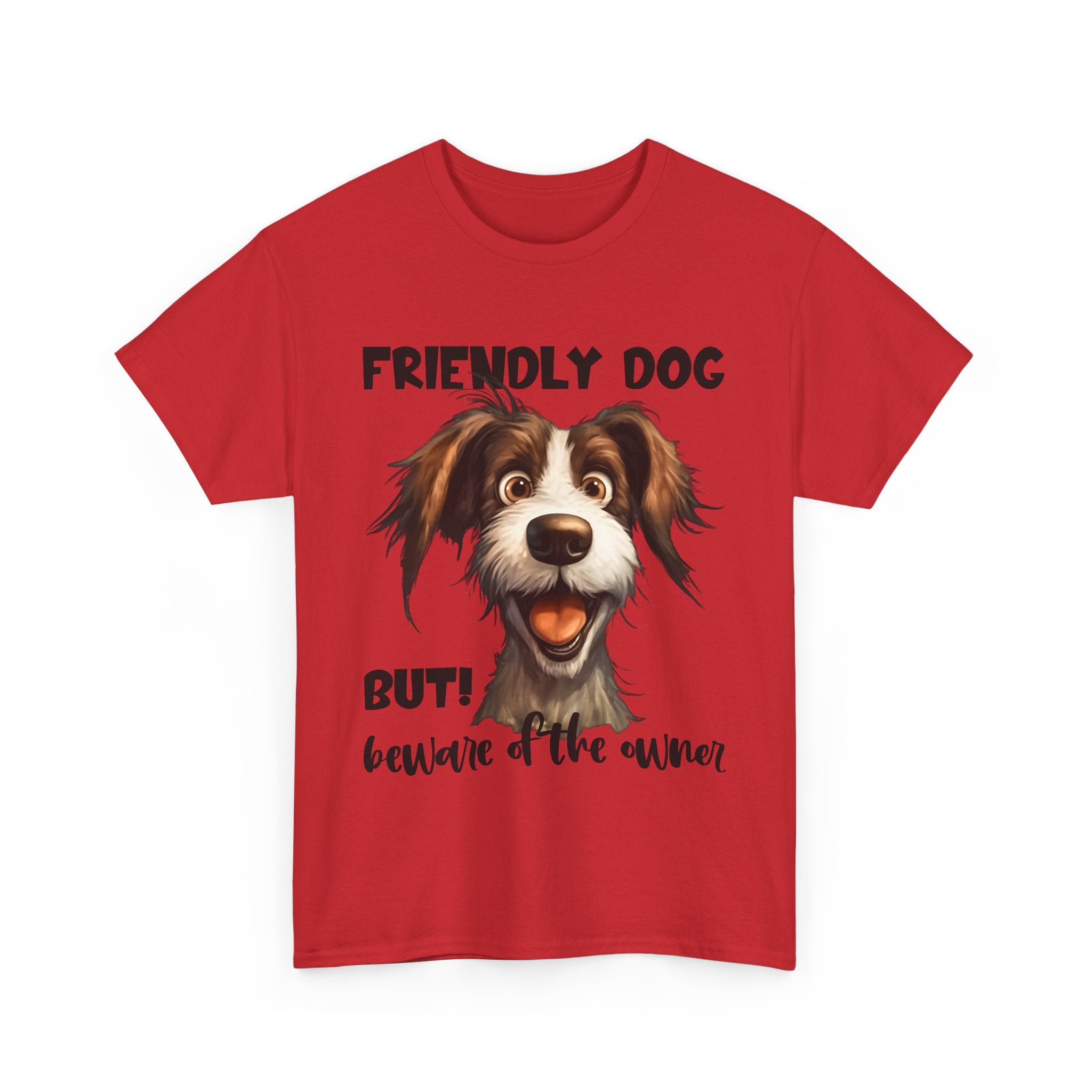 Friendly Dog Unisex Tee - Perfect for Pet Lovers, Gifts for Dog Owners, Casual Wear, Birthday Gifts, Dog-Themed Apparel