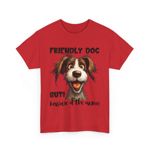 Friendly Dog Unisex Tee - Perfect for Pet Lovers, Gifts for Dog Owners, Casual Wear, Birthday Gifts, Dog-Themed Apparel
