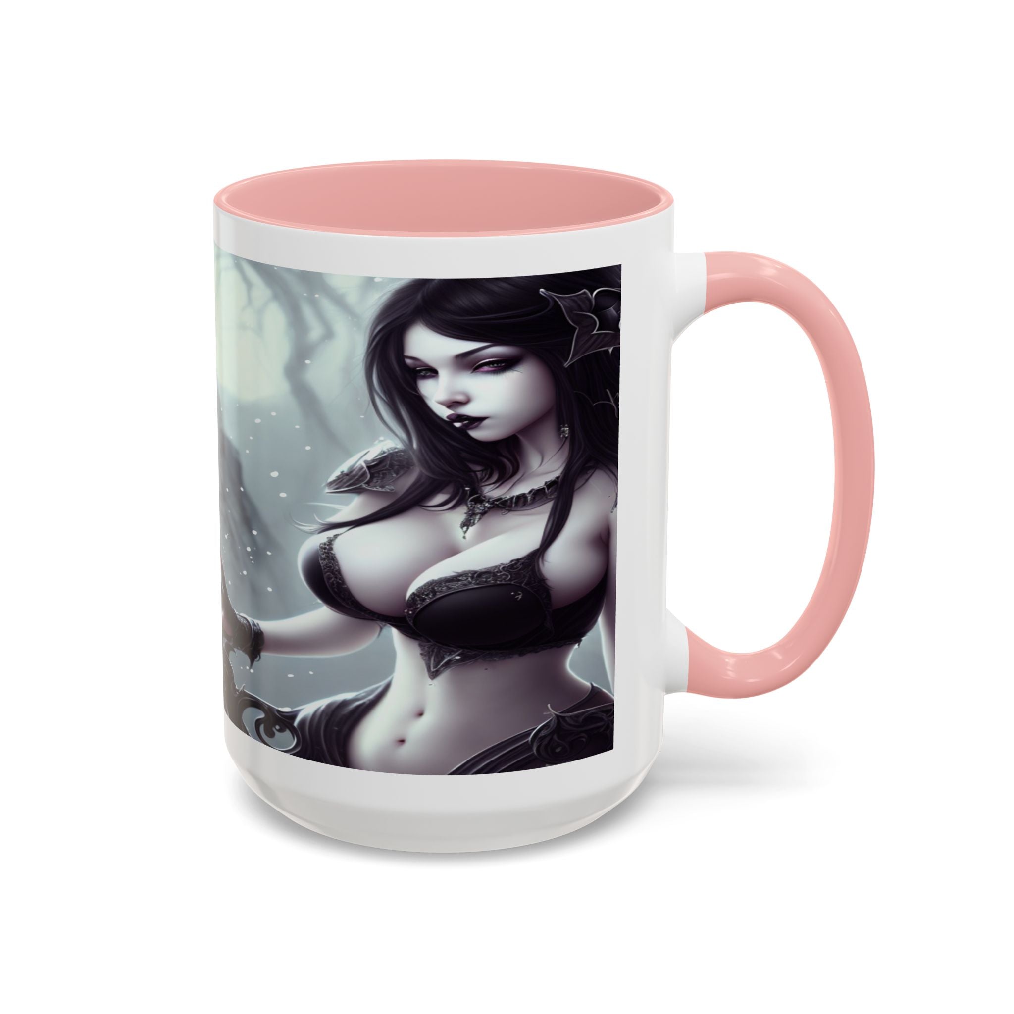 sexy busty woman Gothic Fantasy Coffee Mug – 11oz & 15oz Sculpted Design horror art
