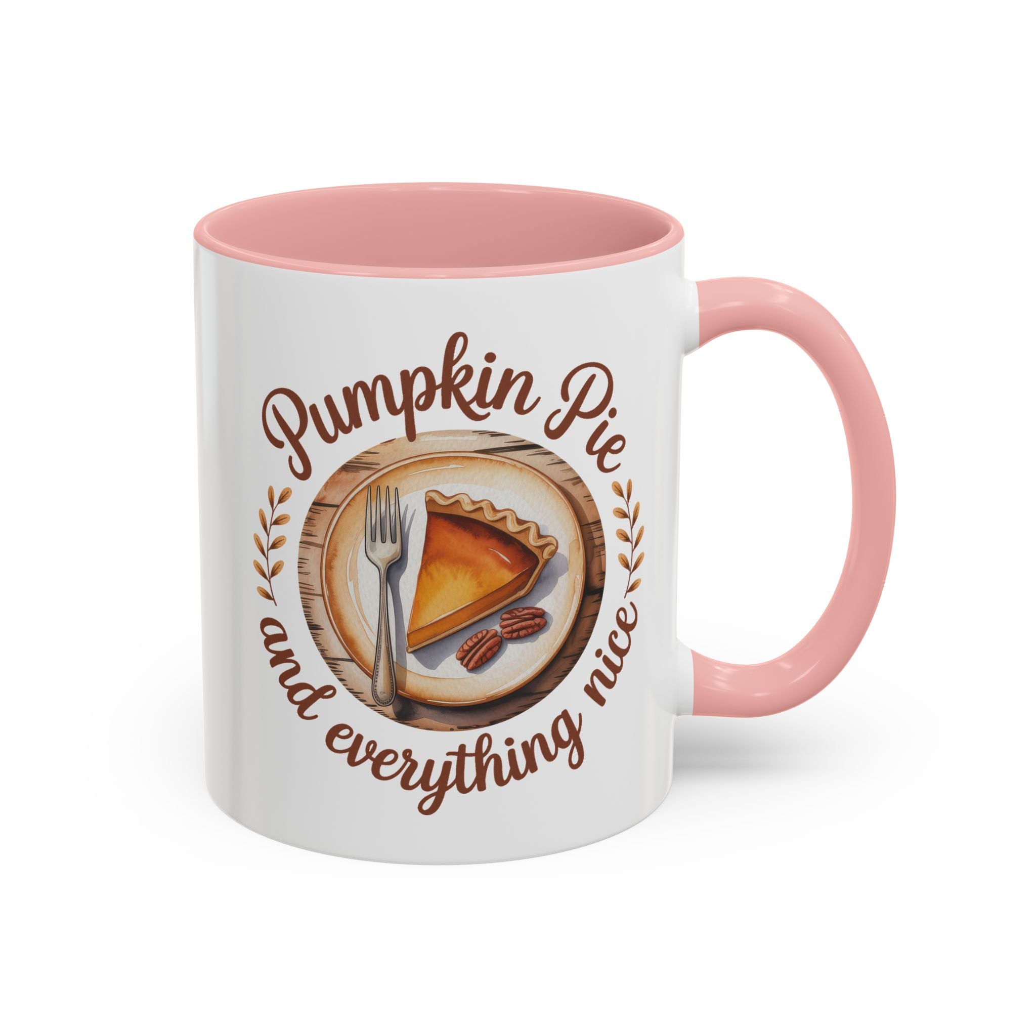 Pumpkin Pie Accent Coffee Mug - Perfect for Fall and Thanksgiving Warmth
