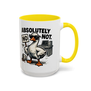 Sassy Coffee Mug, Humorous Gift for Geese Lovers, Fun Office Desk Decor, Funny Animal Cup, Quirky Kitchenware
