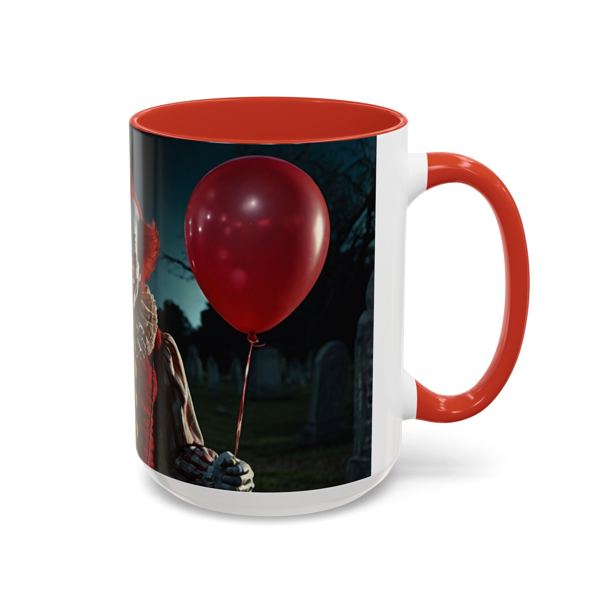Creepy Clown Coffee Mug - Perfect for Halloween or Horror Fans art