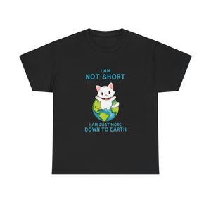 Cute Cat Earth T-Shirt, Funny Tee  Gift for Cat Lovers, Short Awareness Message, Casual Wear, Animal Lover Apparel
