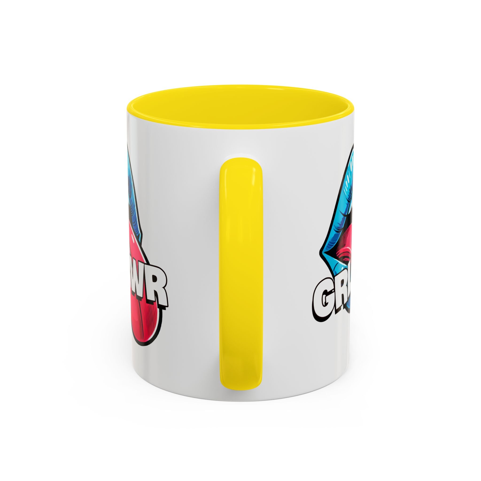 GRL PWR Accent Coffee Mug - Bold Fun Design for Empowerment, Great Gift for Friends, Coffee Lovers, Birthdays, and Celebrations