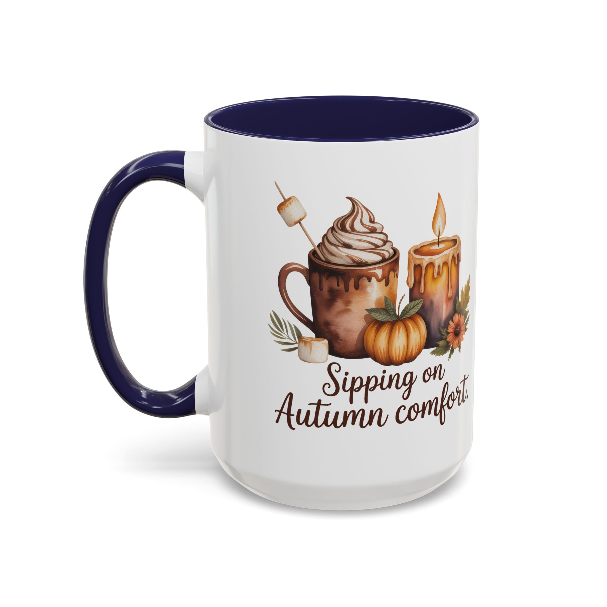 Autumn Comfort Coffee Mug - Sipping on Cozy Vibes nature lovers cup