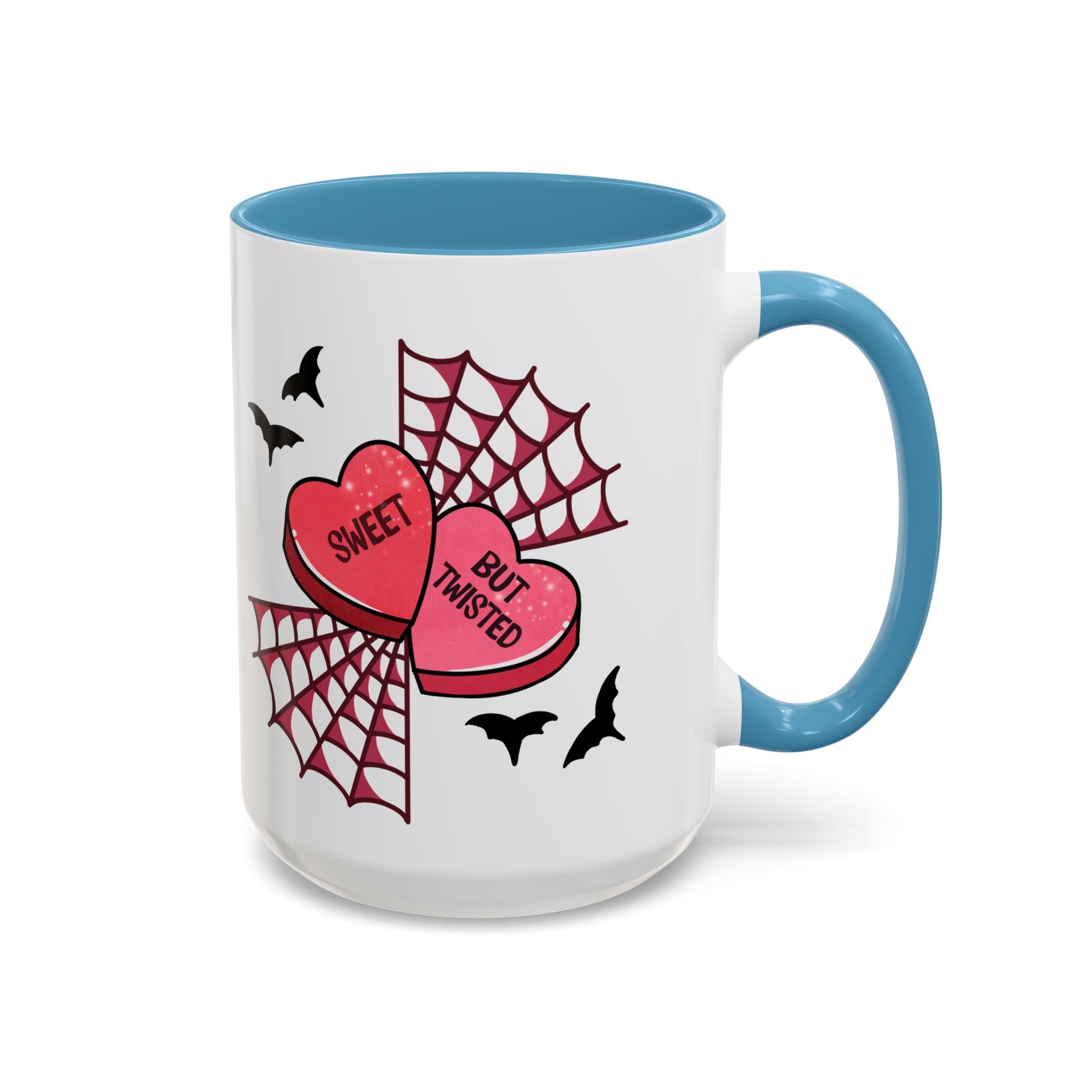 Sweet But Twisted Coffee Mug — Halloween Candy Heart Accent Mug