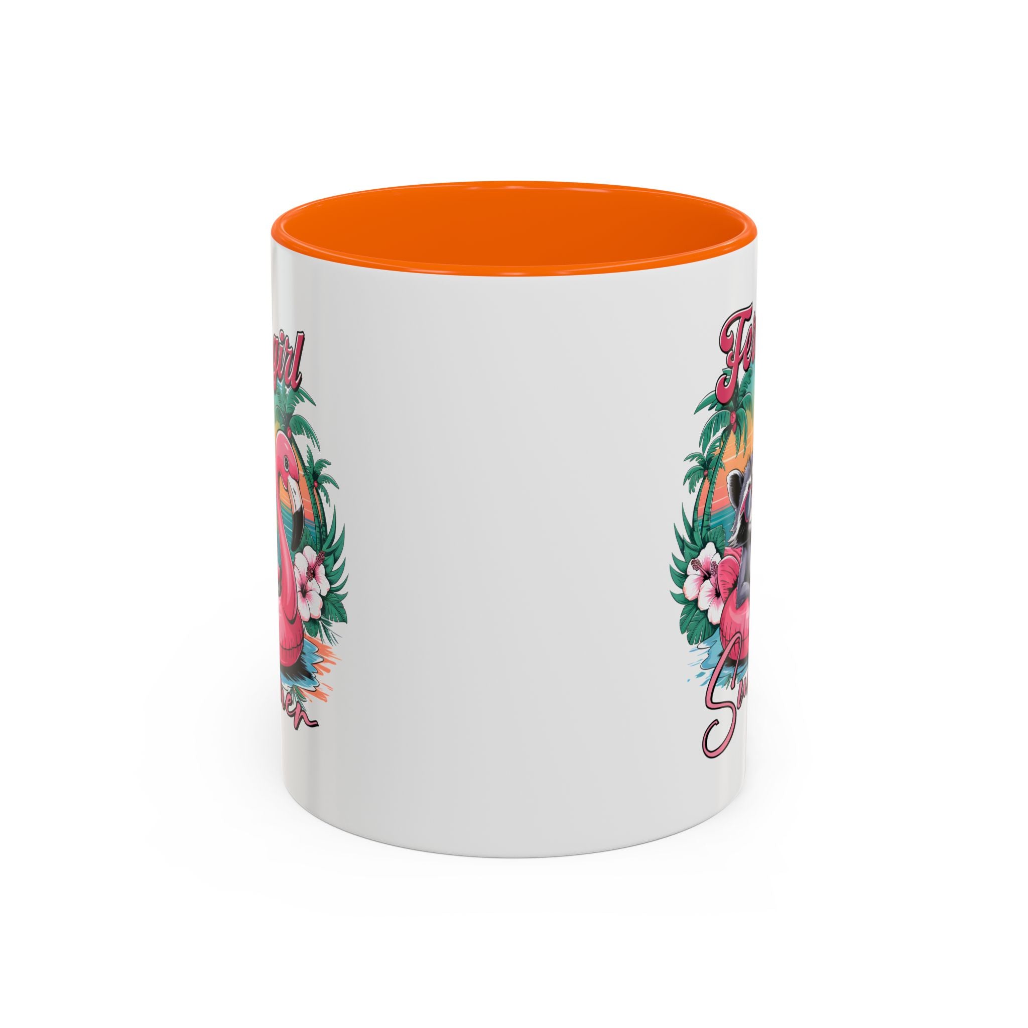 Feral Girl Summer Coffee Mug - Accent Design for Animal Lovers