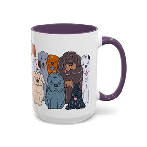 Cute Dog Breed Accent Coffee Mug, Pet Lover Gift, Canine Mug, Gifts for Dog Owners, Puppy Lover Mug