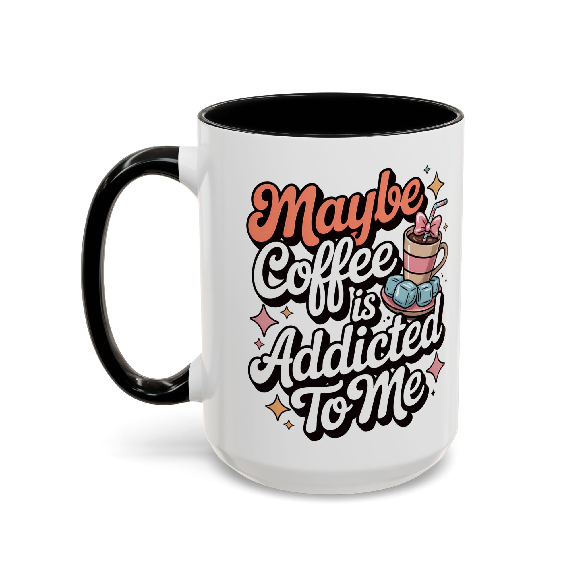 Coffee Addict Accent Mug - Fun Design for Coffee Lovers