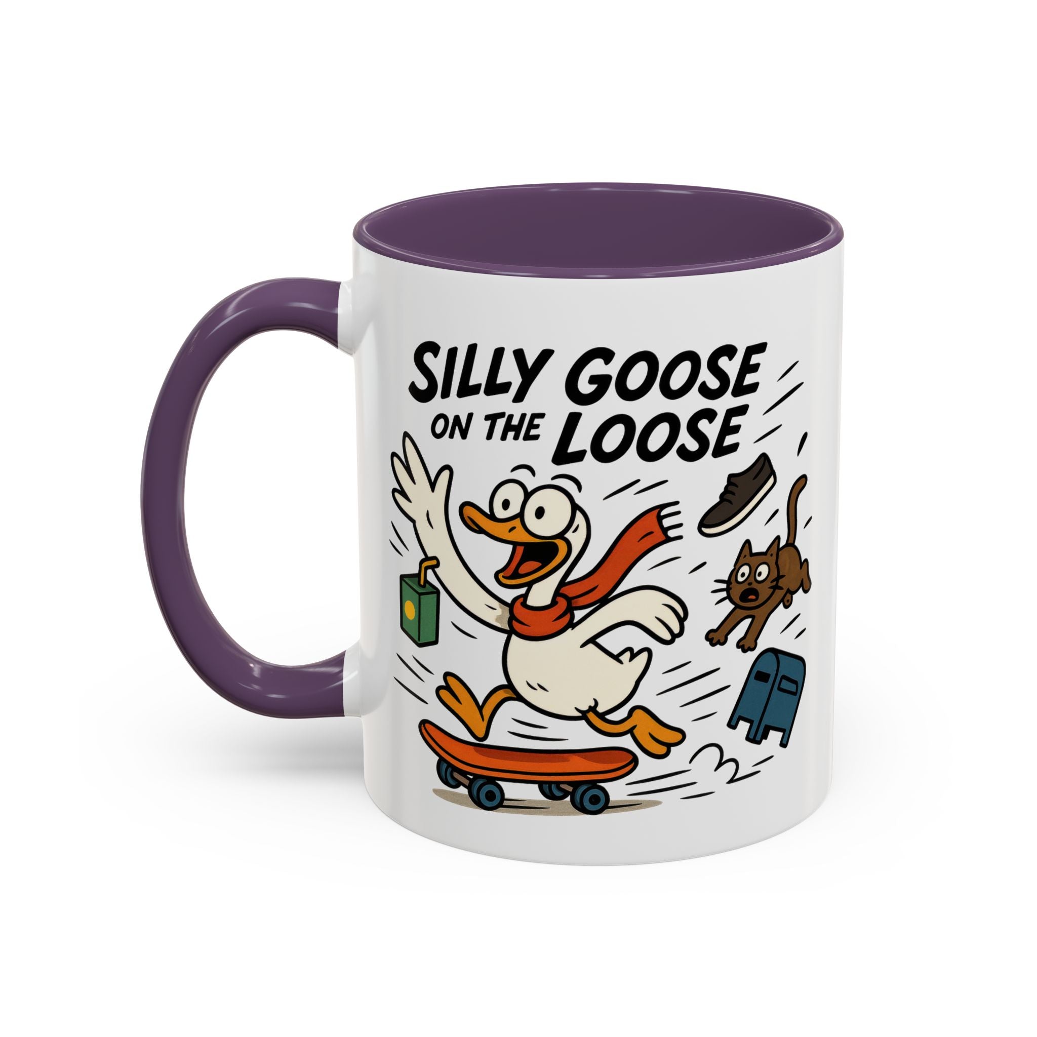 Silly Goose Coffee Mug - Fun Gift for Animal Lovers, Quirky Desk Decor, Inspirational Drinkware, Home & Office Tea Cups