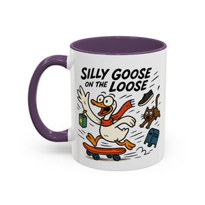 Silly Goose Coffee Mug - Fun Gift for Animal Lovers, Quirky Desk Decor, Inspirational Drinkware, Home & Office Tea Cups