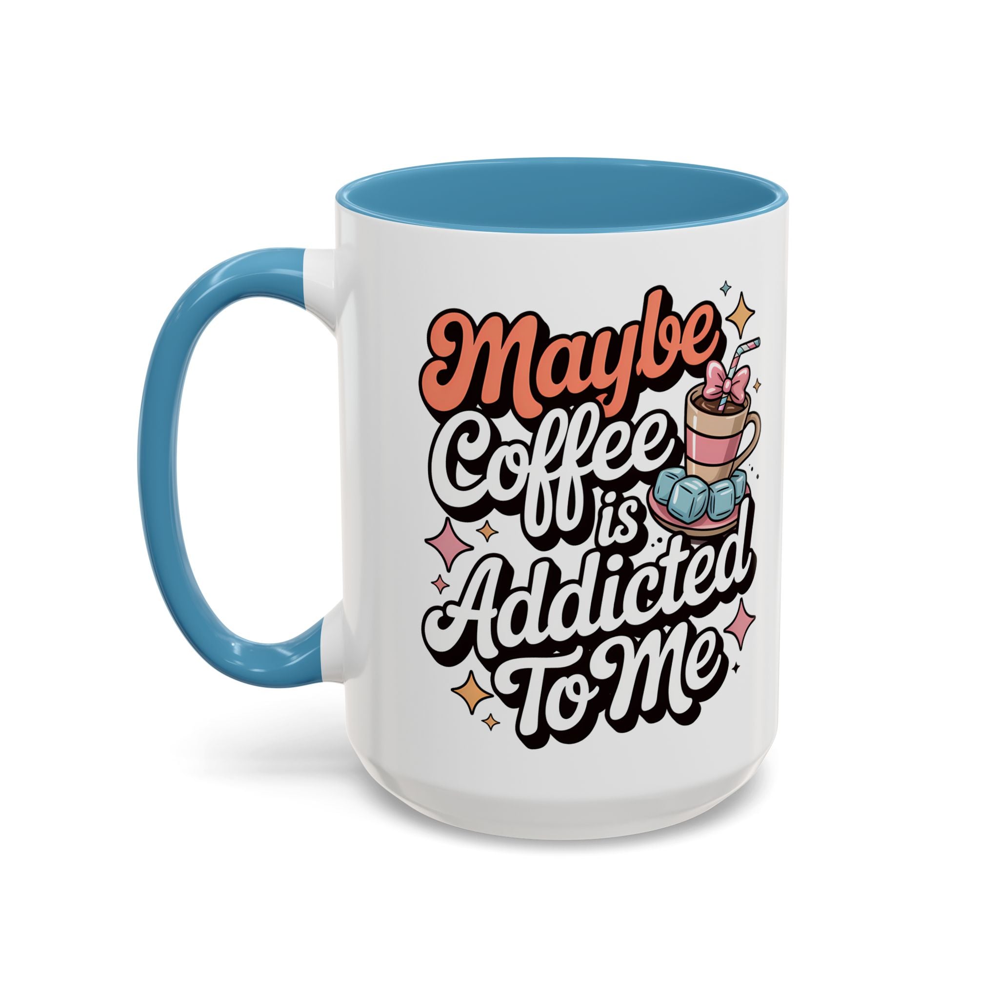 Coffee Addict Accent Mug - Fun Design for Coffee Lovers