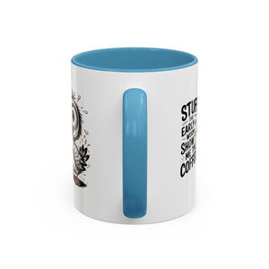 Quirky Coffee Mug with Owl Design | Gift for Coffee Lovers, Unique Office Mug, Fun Morning Coffee Cup, Bird-Themed Mug, Early Bird Gift