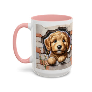 Cute Dog Accent Coffee Mug - Perfect Gift for Pet Lovers, Animal Lovers, Home Decor, Coffee Lovers, Unique Kitchenware
