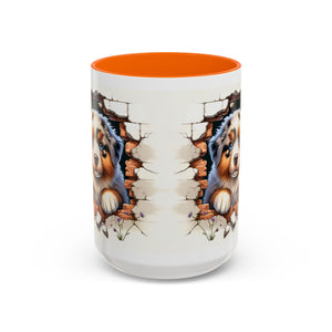 Cute Puppy Accent Coffee Mug - Perfect Gift for Dog Lovers, Unique Pet Lover Mug, Mother’s Day, Birthday, Home Decor