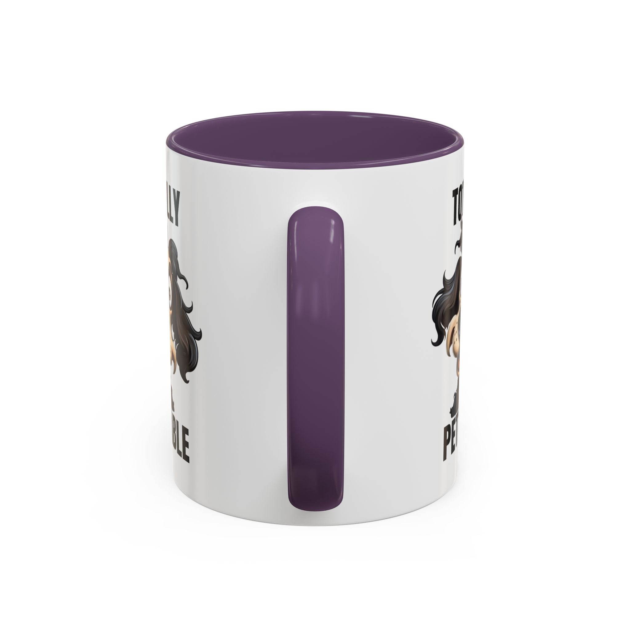 Totally Pettable Coffee Mug, Dog Lover Gift, Animal Print Mug, Funny Pet Mug, Customizable Coffee Cup, Gift for Pet Owners