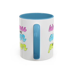 Kindness Superpower Coffee Mug, Inspirational Gift for Friends, Motivational Work Mug, Cute Drinkware for All Occasions, Unique