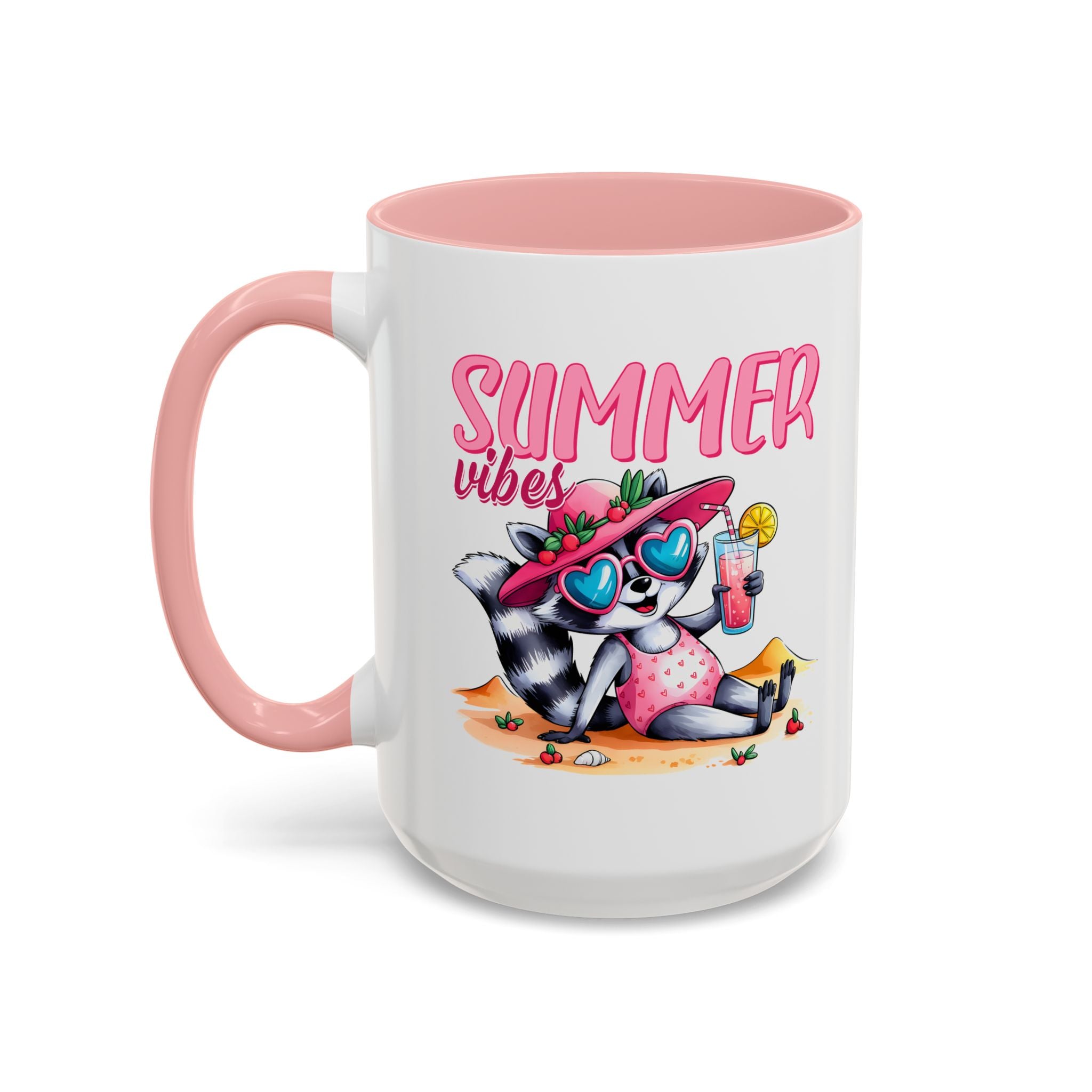 Summer Vibes Accent Coffee Mug - Fun & Colorful Design for Relaxing Moments