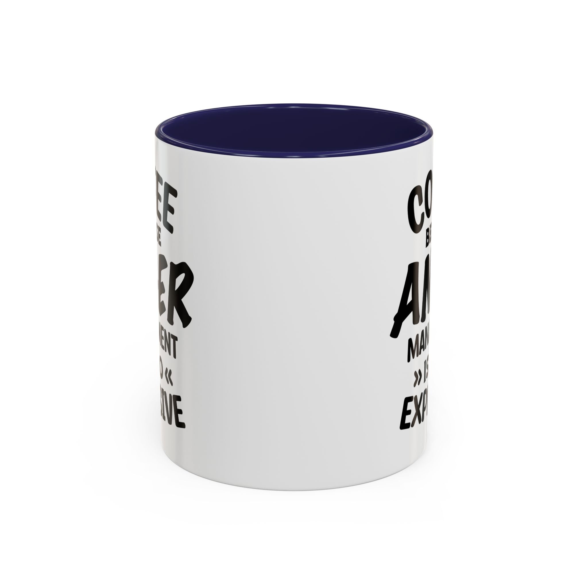 Funny Anger Management Coffee Mug, Gift for Coffee Lovers, Stress Relief, Black Accent, Humorous Cup for Friends, Office Humor, Funny Gifts