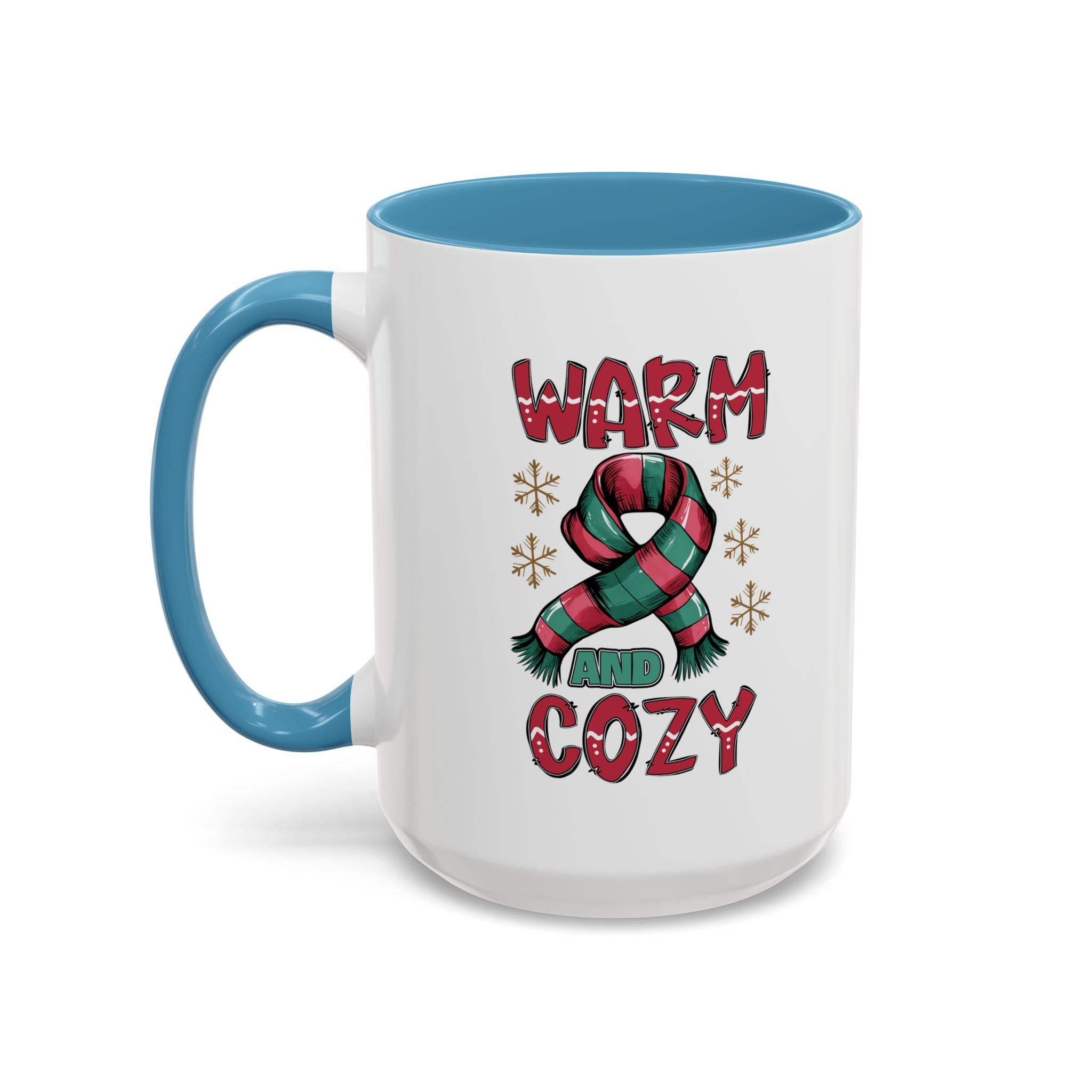Warm & Cozy Holiday Accent Coffee Mug - Perfect for Winter Mornings, Christmas Gifts, Hot Beverage Lovers, Seasonal Decor, Cozy Vibes