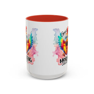 good Morning Mug with Cheerful Rooster Design - Perfect for Coffee Lovers, Gifting, Morning Routine, Kitchen Decor, Bird Enthusiasts