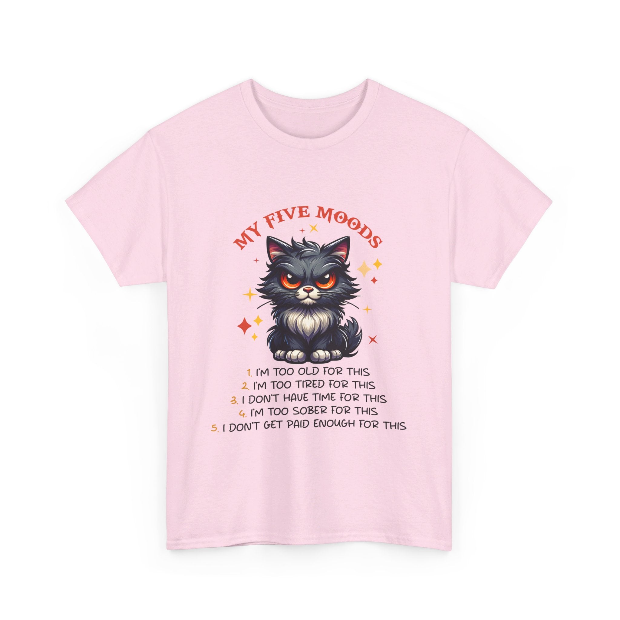 Grumpy cat five moods Unisex Heavy Cotton Tee by the x m world
