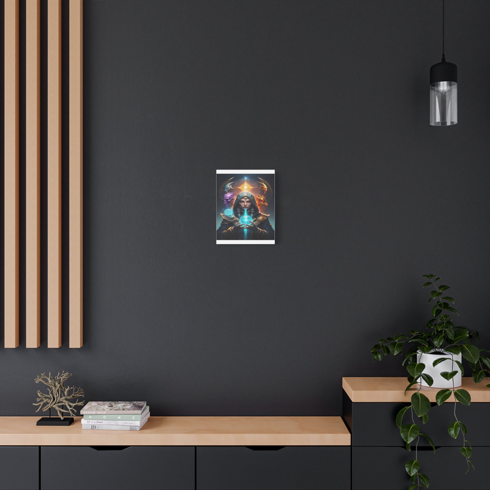Mystical Sorceress Canvas Artwork - Fantasy Wall Decor