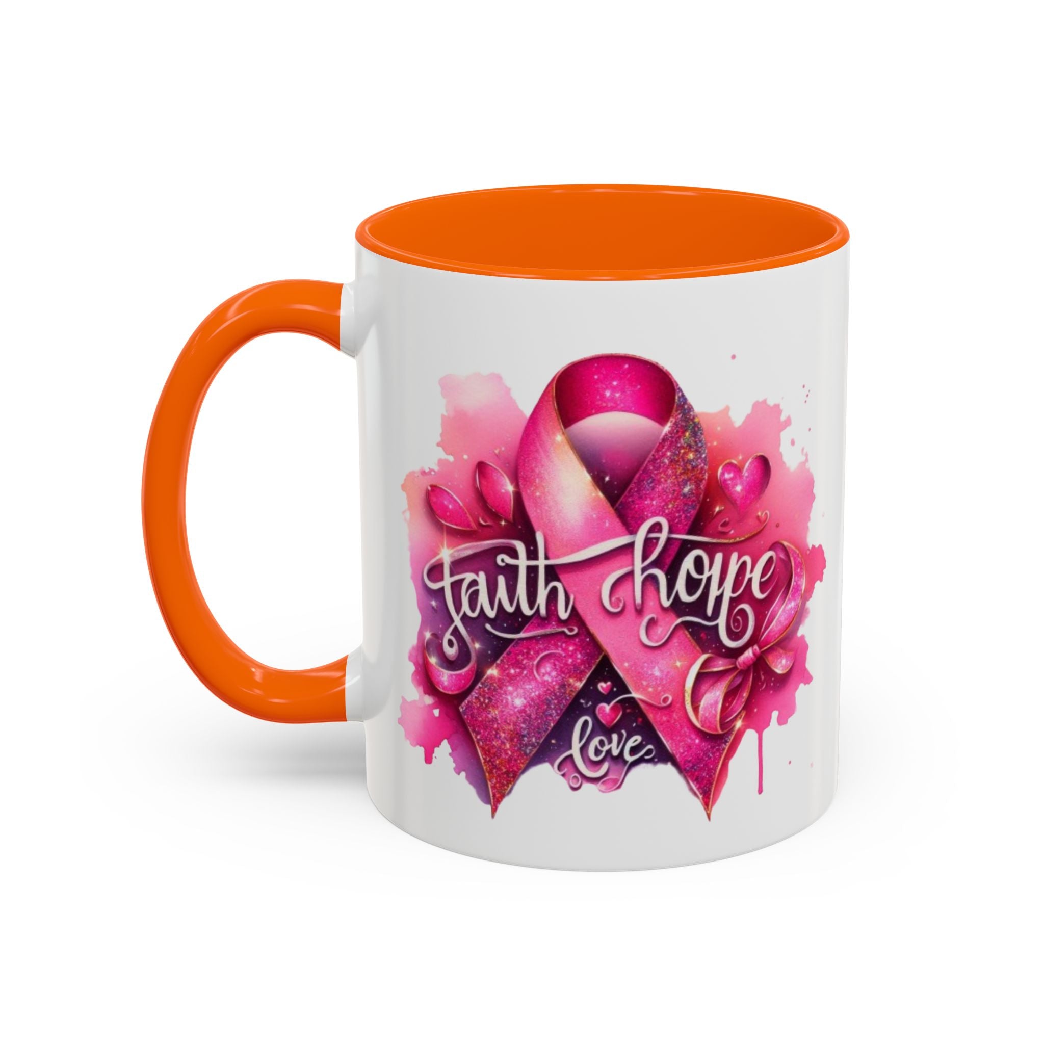 Cancer awareness Inspirational Hope & Faith and Love Coffee Mug