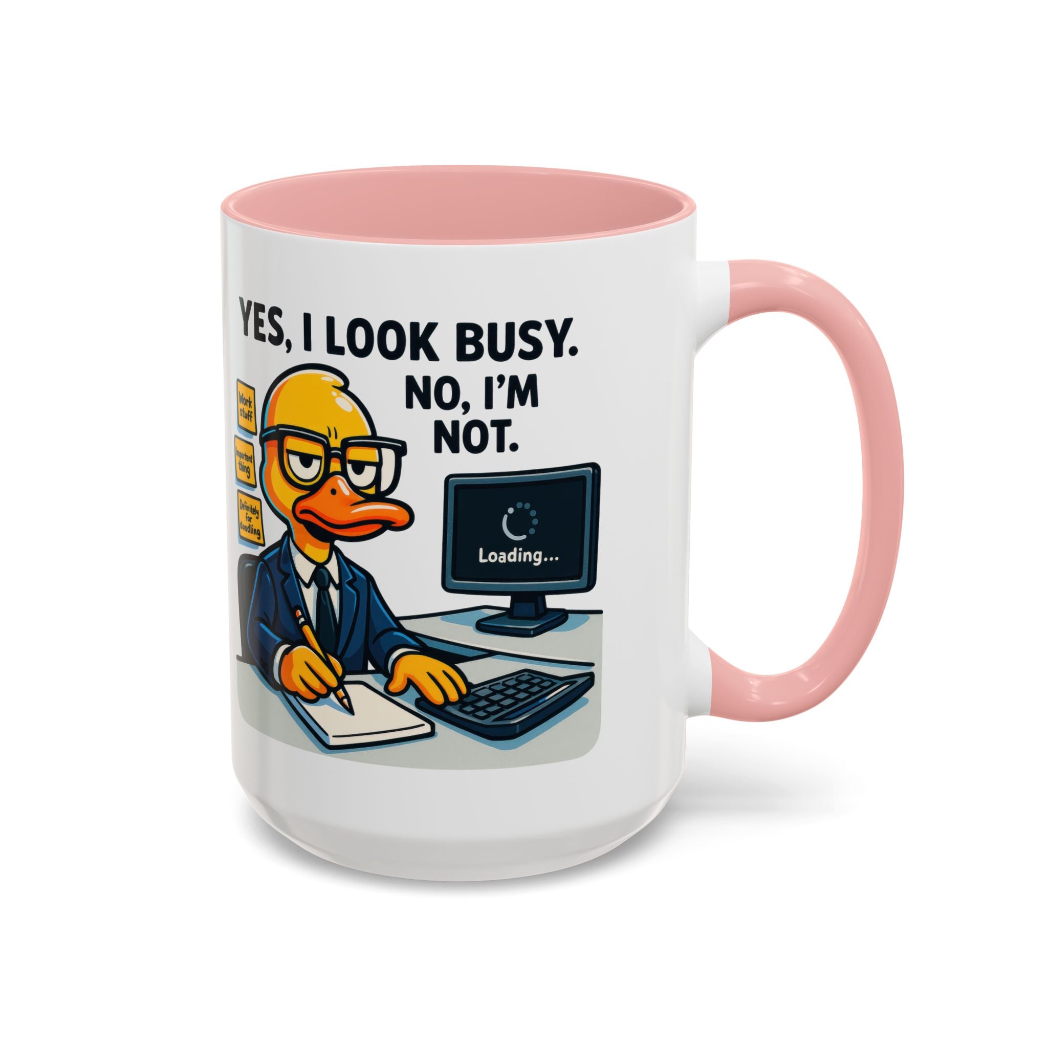 Funny Office Mug, Quirky Coffee Cup, Duck Humor Mug, Gift for Coworkers, Cute Desk Mug