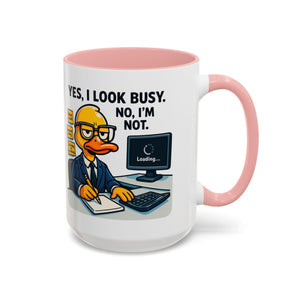 Funny Office Mug, Quirky Coffee Cup, Duck Humor Mug, Gift for Coworkers, Cute Desk Mug