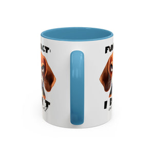 Funny Dog Accent Coffee Mug - Beagle Lover Gift, Pet Owner Present, Unique Animal Mug, Quirky Home Decor, Fun Fact Design