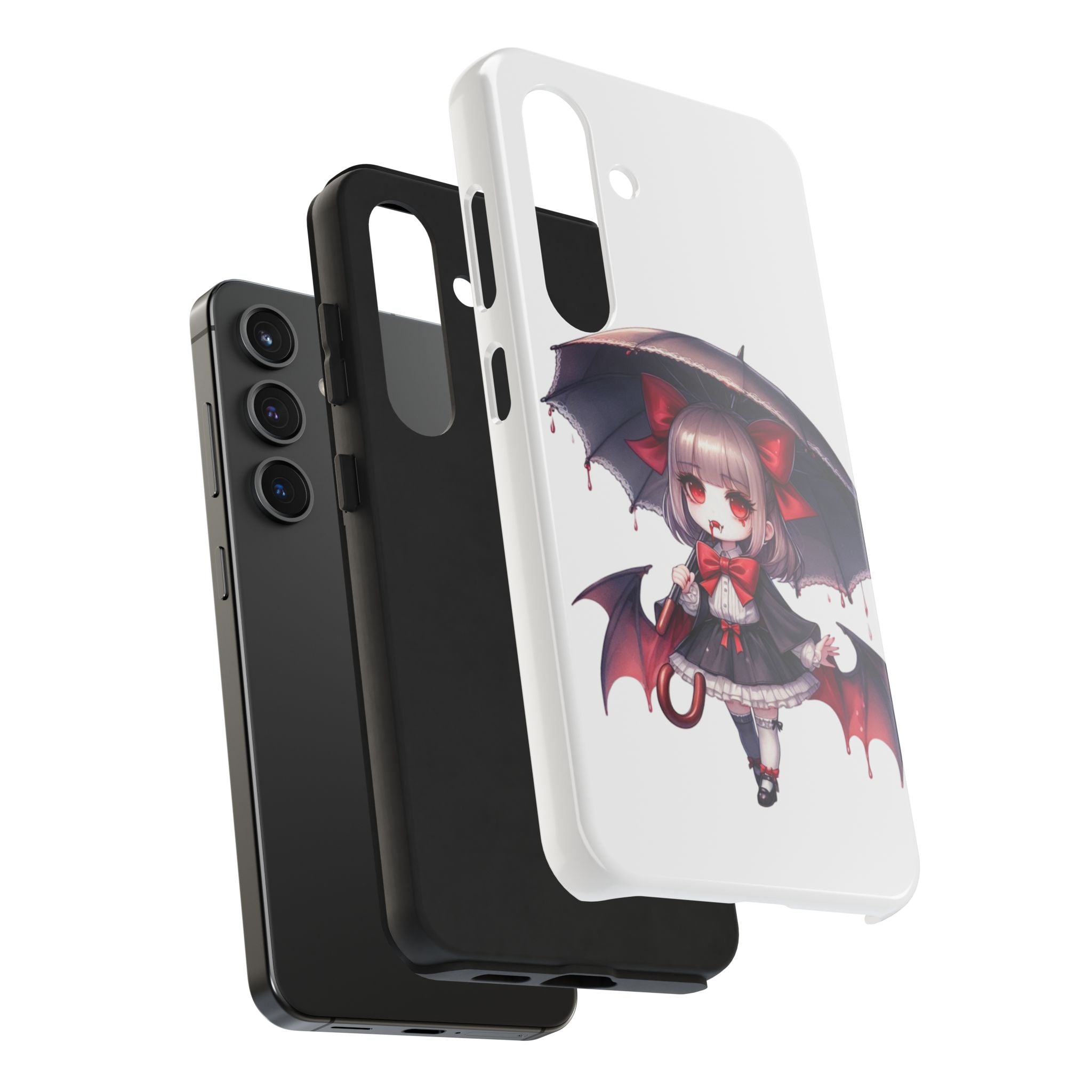 vampire girl horror art Tough Phone Cases