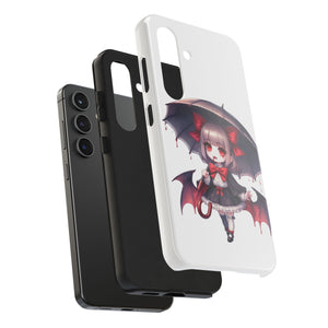 vampire girl horror art Tough Phone Cases