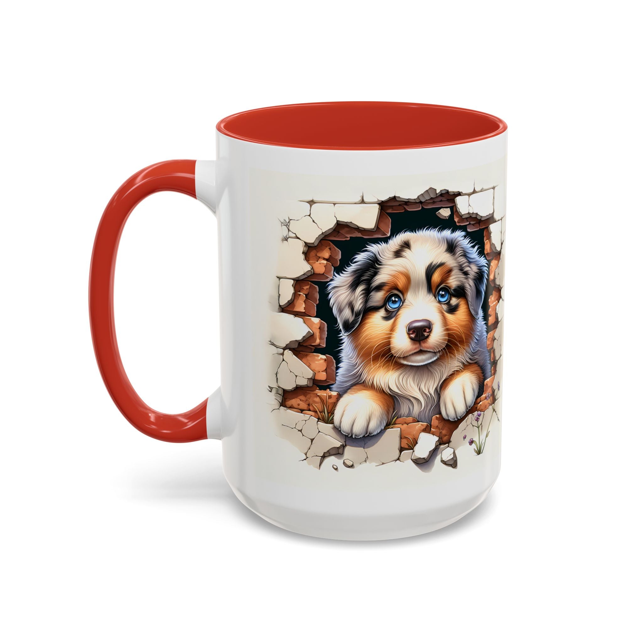 Cute Puppy Accent Coffee Mug - Perfect Gift for Dog Lovers, Unique Pet Lover Mug, Mother’s Day, Birthday, Home Decor