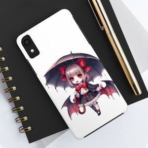 vampire girl horror art Tough Phone Cases