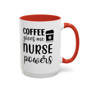 Nurse Coffee Mug, Funny Gift for Nurses, Coffee Lover's Mug, Black Accent Tea Cup, Motivational Nurse Gift