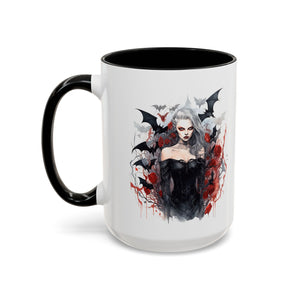 Gothic Coffee Mug, Dark Aesthetic Cup, Halloween Drinkware, Vampire Themed Gift, Horror Mug, Witchy Kitchen Decor