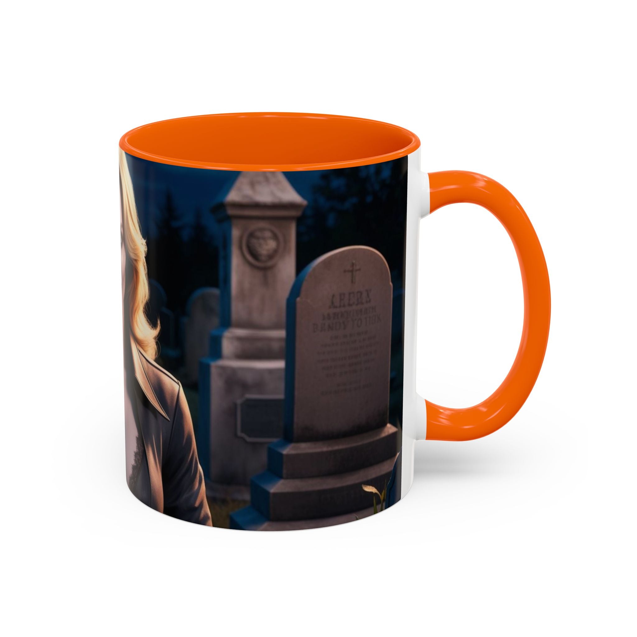Vampire Beauty Coffee Mug – Gothic Graveyard Accent Mug fantasy horror
