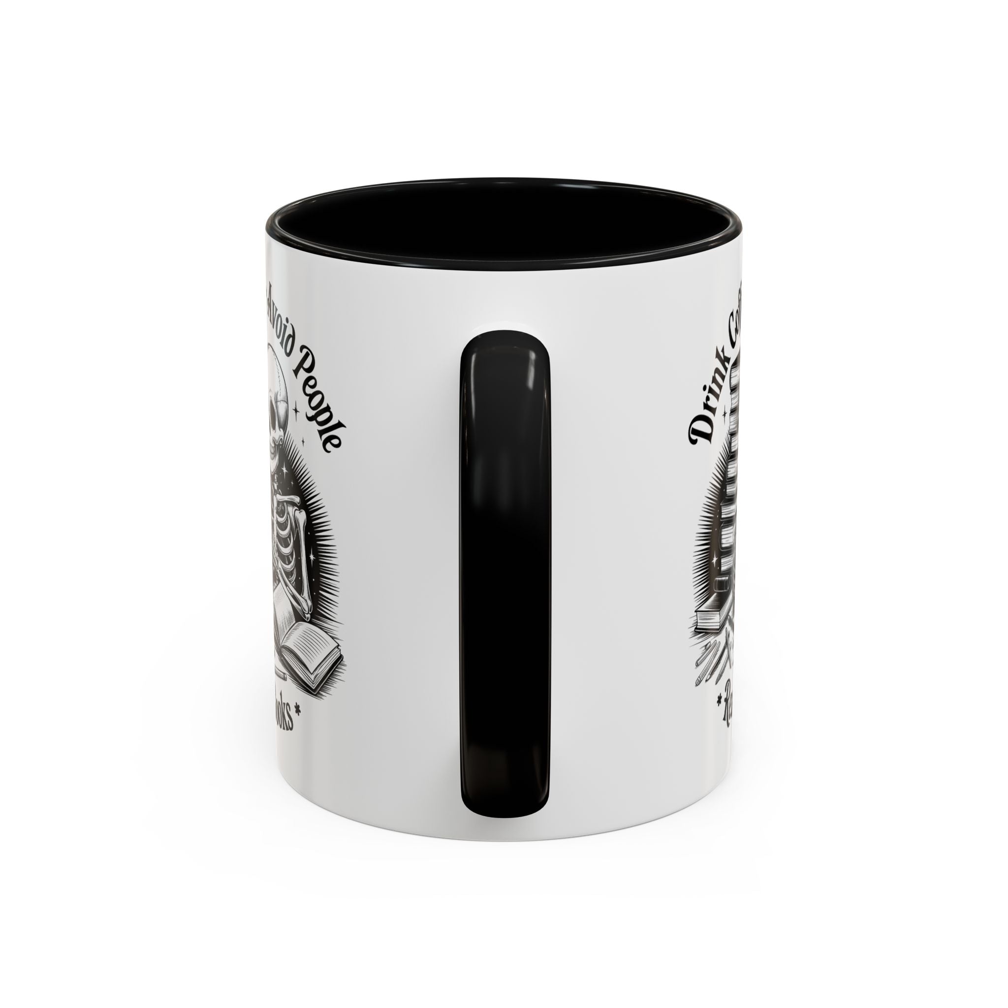 Skeleton Coffee Mug - Drink Coffee, Avoid People funny adult humor