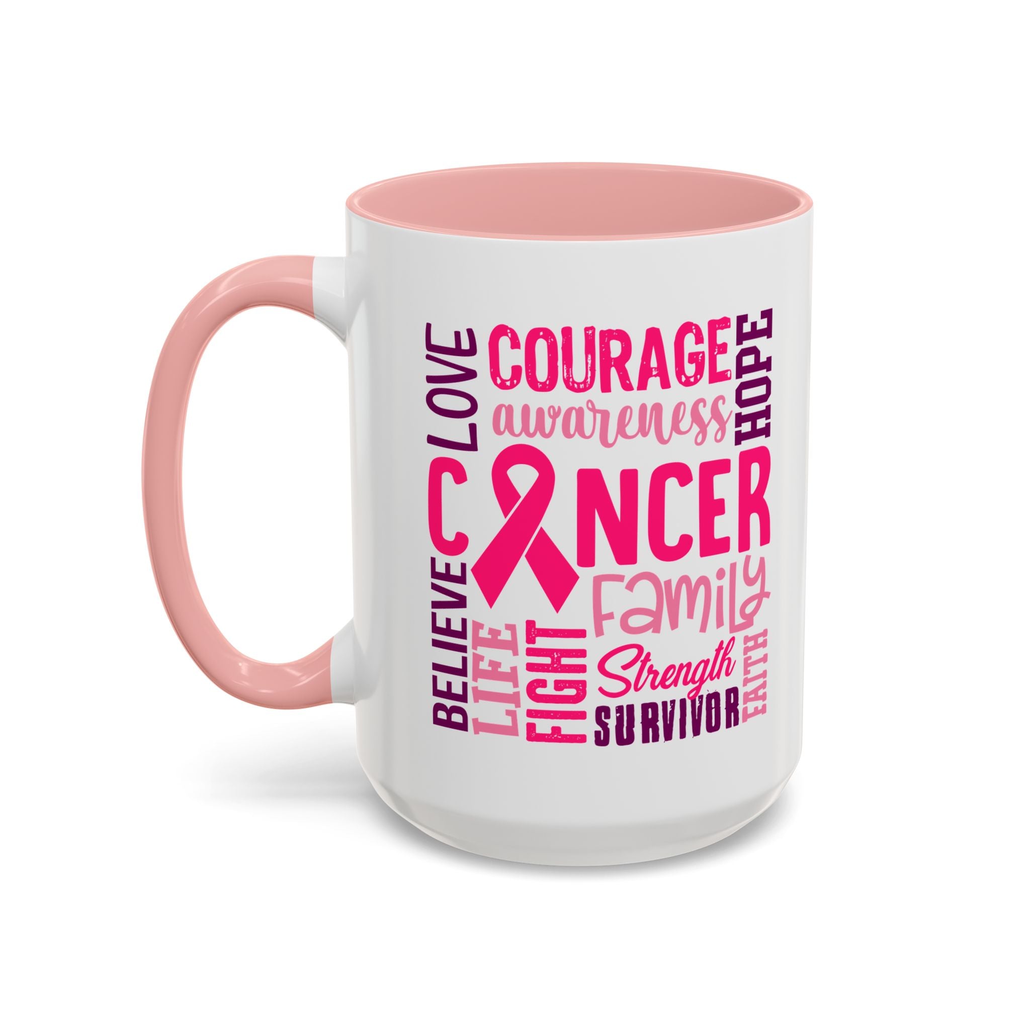 Inspirational Cancer Awareness Coffee Mug, Support Gift, Hope for Survivors, Breast Cancer Month, Motivational Mug, Encouragement Mug