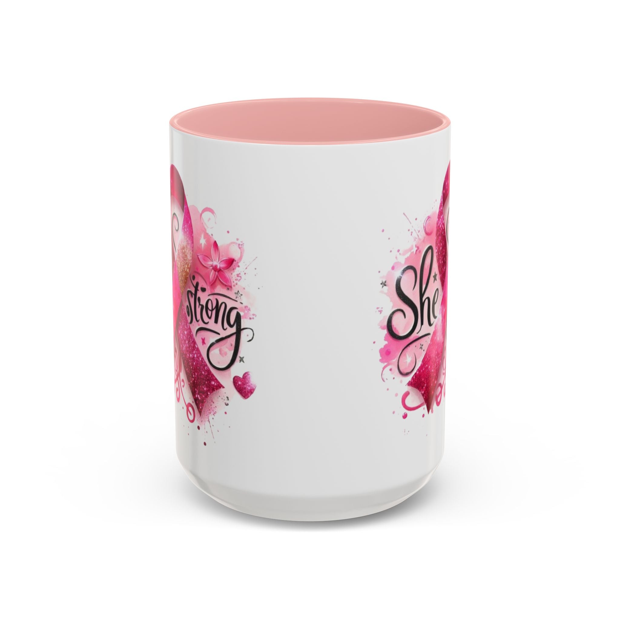 Empowering Pink Ribbon Coffee Mug - Gift for Survivors, Breast Cancer Awareness, Motivational Mug, Inspirational Drinkware, Self-Care Gift