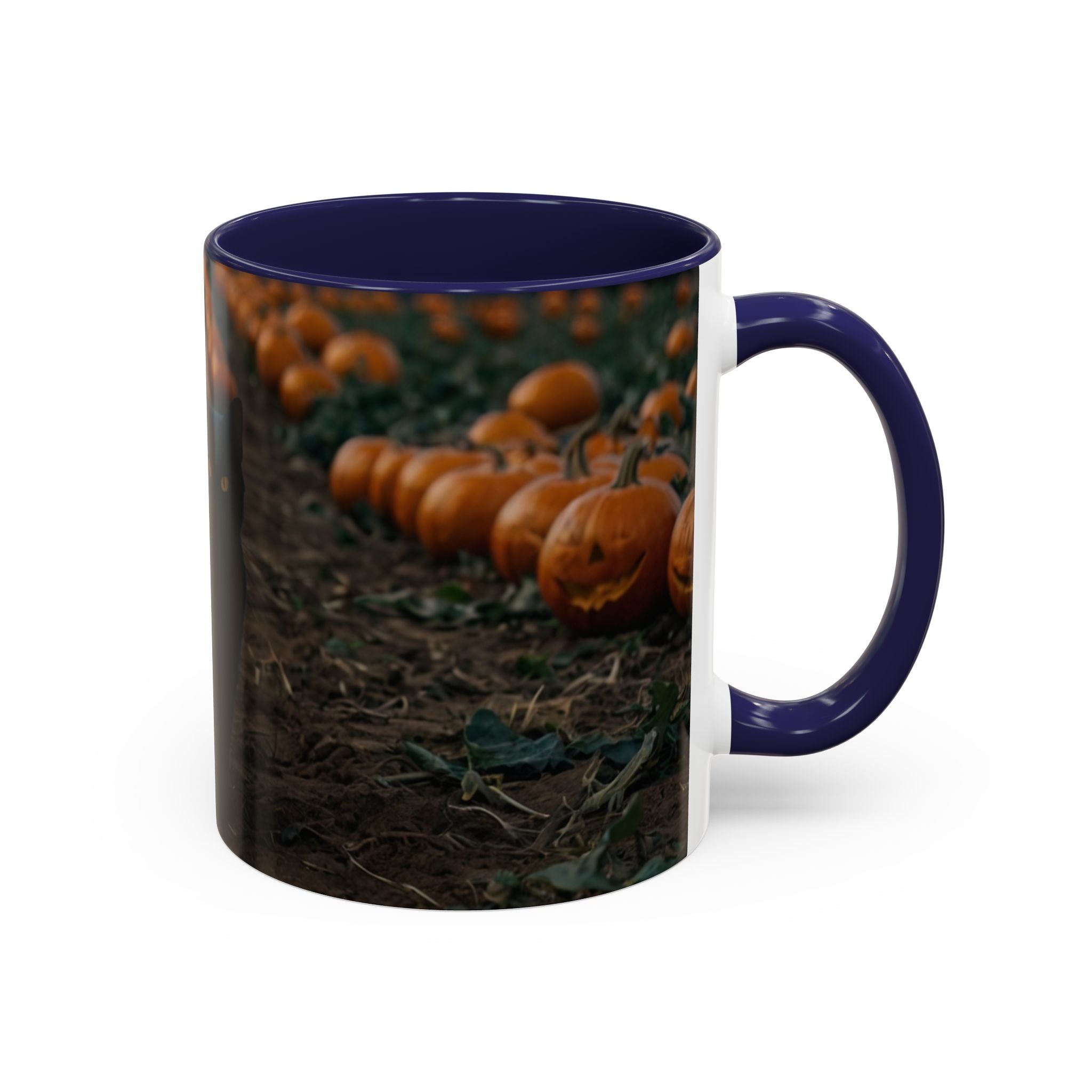 Halloween Black Cat Pumpkin Coffee Mug spooky magical