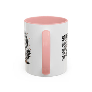 Quirky Coffee Mug with Owl Design | Gift for Coffee Lovers, Unique Office Mug, Fun Morning Coffee Cup, Bird-Themed Mug, Early Bird Gift