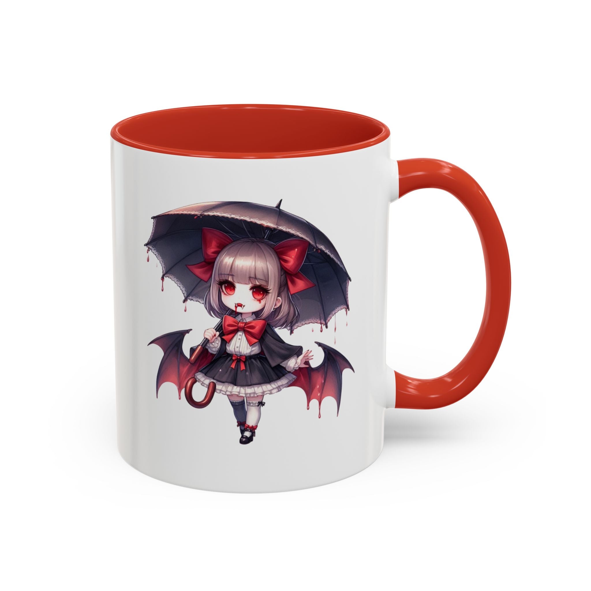 Gothic vampire girl  horror art Accent Coffee Mug (11, 15oz)