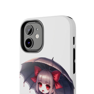 vampire girl horror art Tough Phone Cases