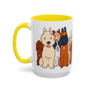 Cute Dog Breed Accent Coffee Mug, Pet Lover Gift, Canine Mug, Gifts for Dog Owners, Puppy Lover Mug