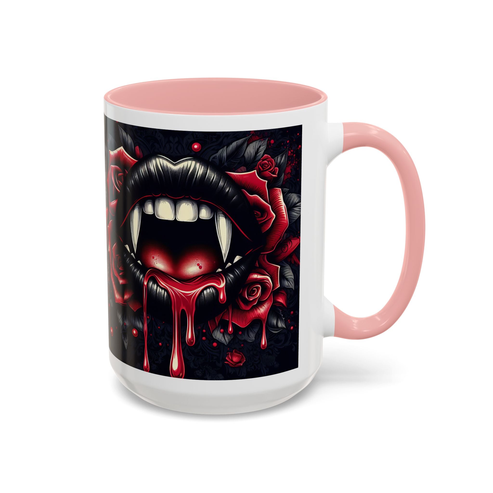Gothic Vampire Rose Coffee Mug | Perfect for Halloween, Unique Gift, Dark Aesthetic, Gothic Decor, Horror Collectible